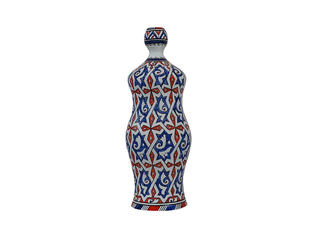 Handmade Moroccan ceramic vase. Moroccan ceramic handmade vase / home decor - Zorastore