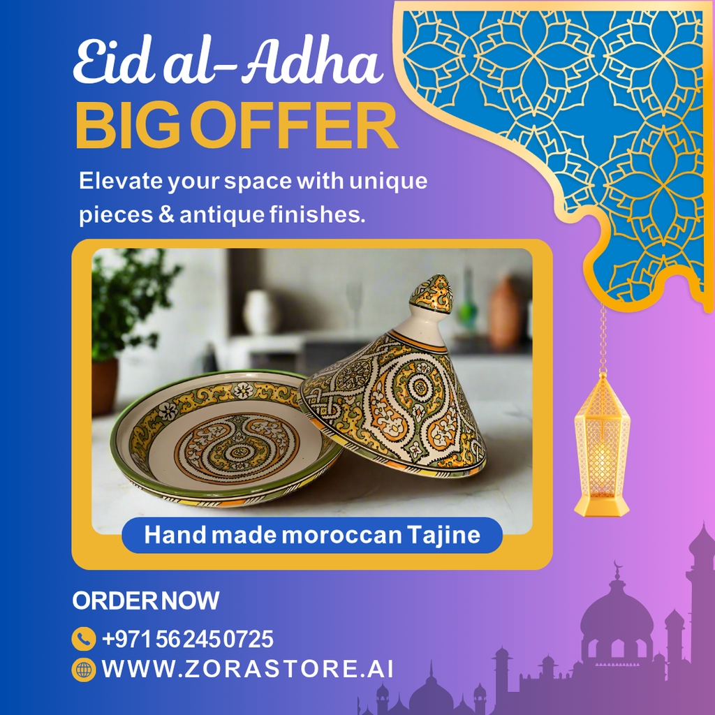 Handmade Moroccan Tagine-Pottery For Serving Meals-Handcrafted