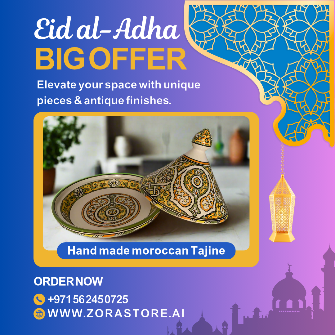 Handmade Moroccan Tagine-Pottery For Serving Meals-Handcrafted