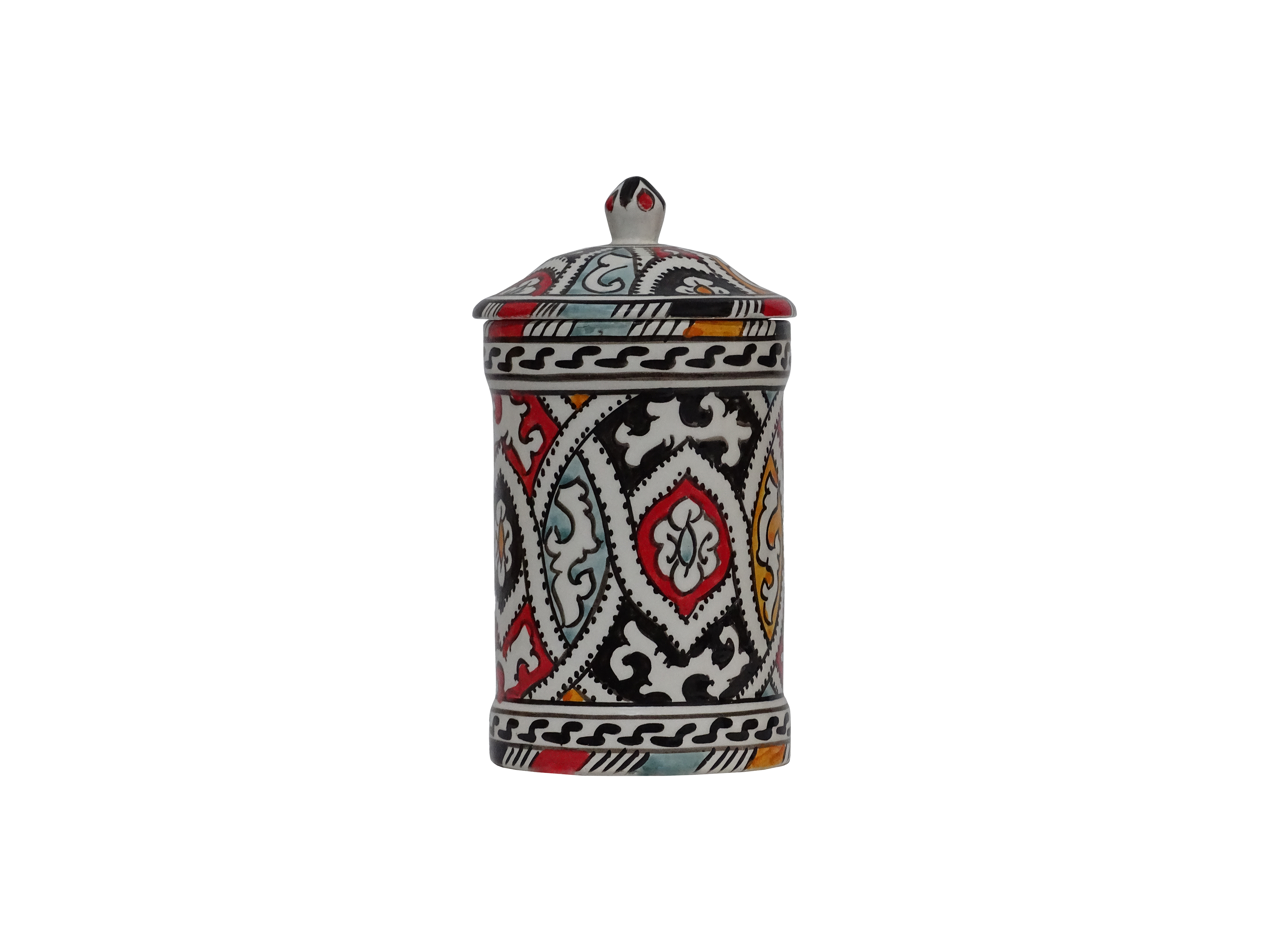 Handmade Hand-Painted Moroccan Ceramic Containers
