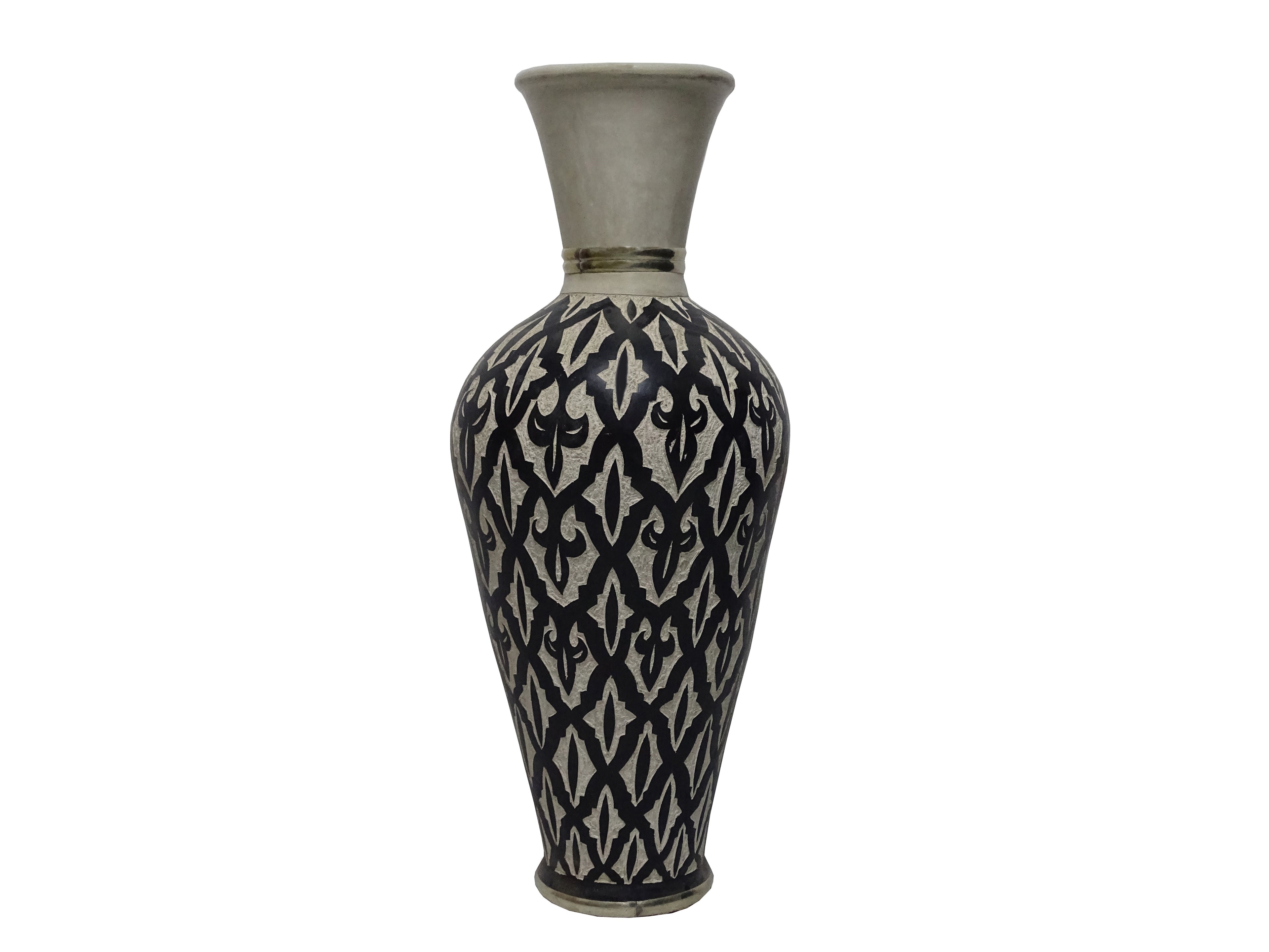 vintage Ceramic Entrance Vase for Home Decoration, Handmade vase