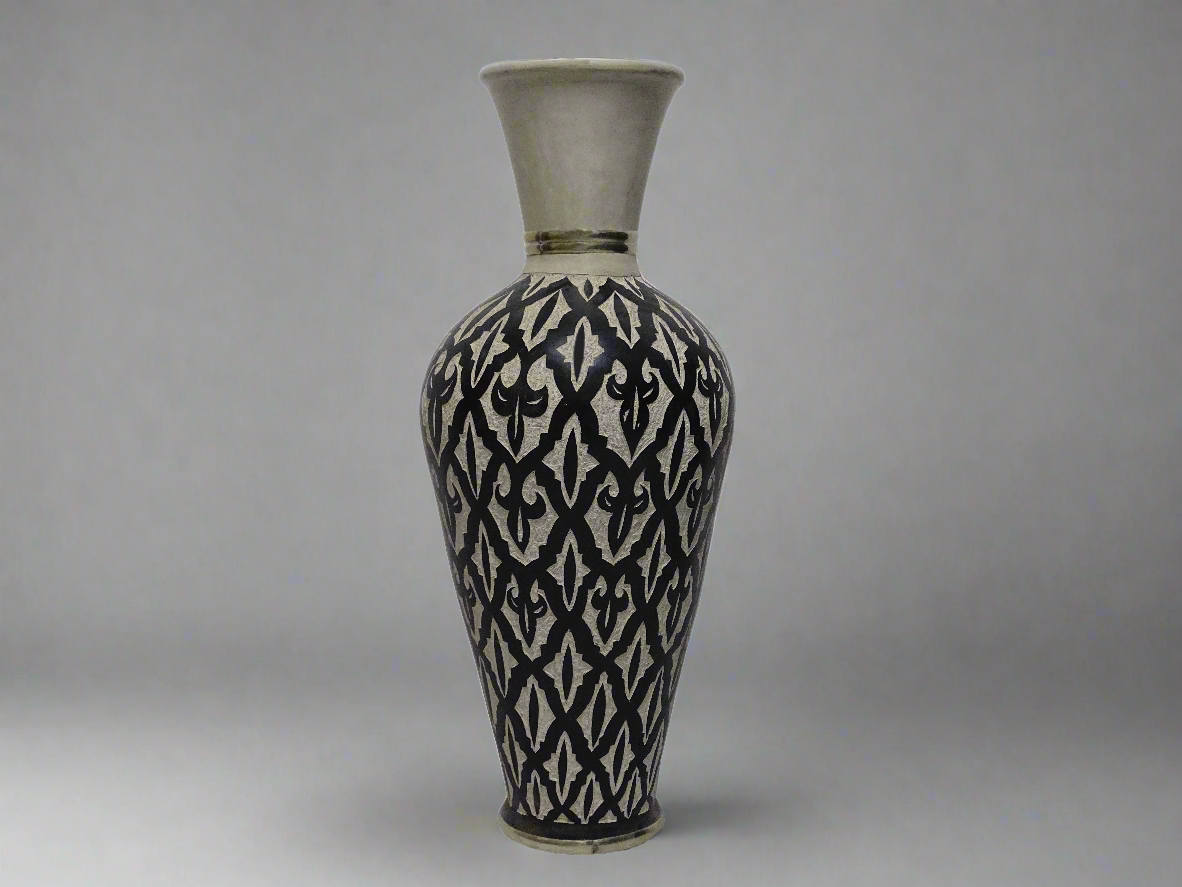 vintage Ceramic Entrance Vase for Home Decoration, Handmade vase