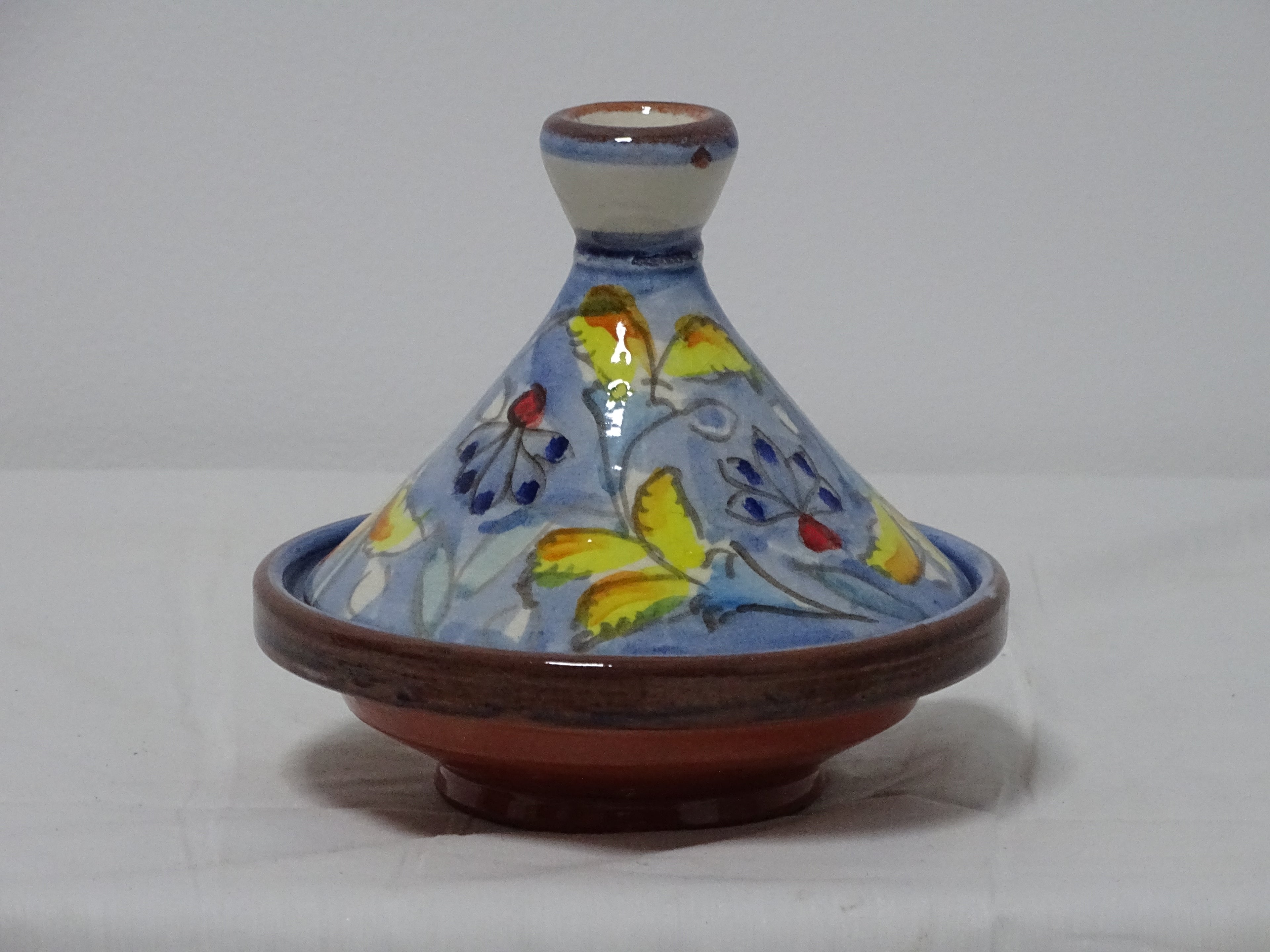 Moroccan Handmade Serving Tagine, Lead-Free, handmade baking pot with lid
