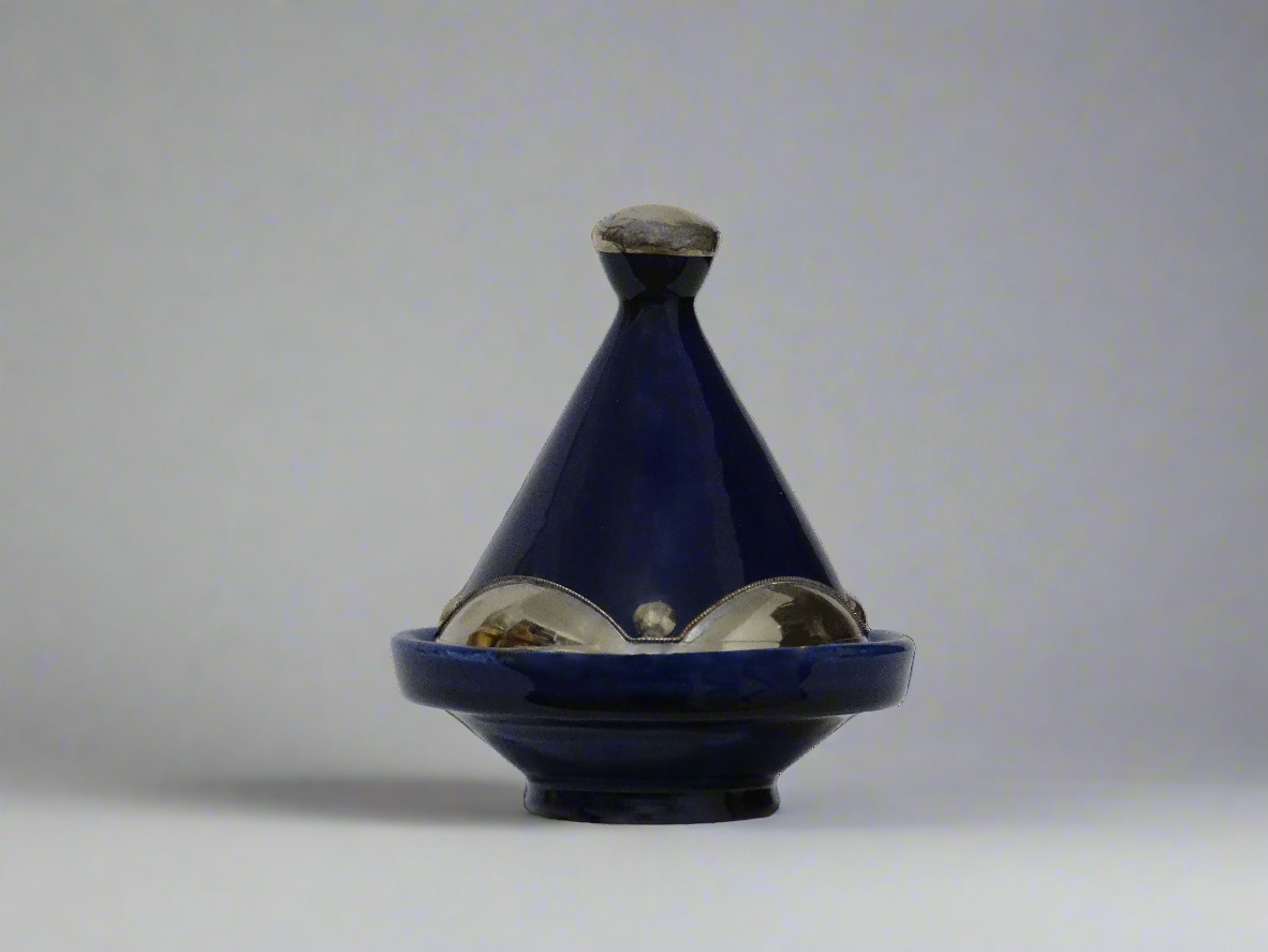 Handmade Moroccan Tajine blue