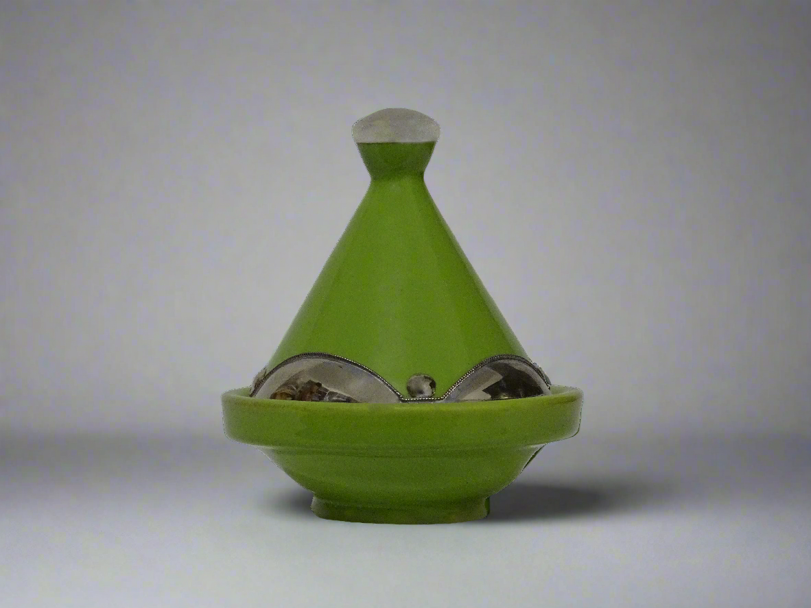 Handmade Moroccan Tajine green