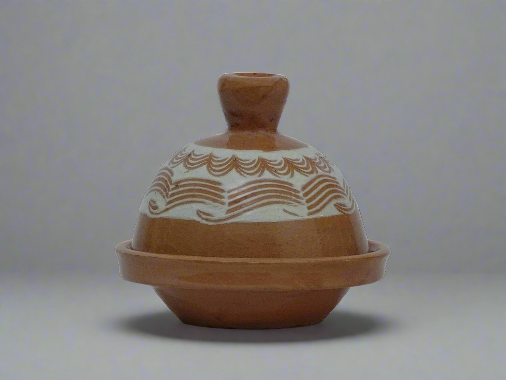Handmade hand painted Moroccan tagine - zora store llc