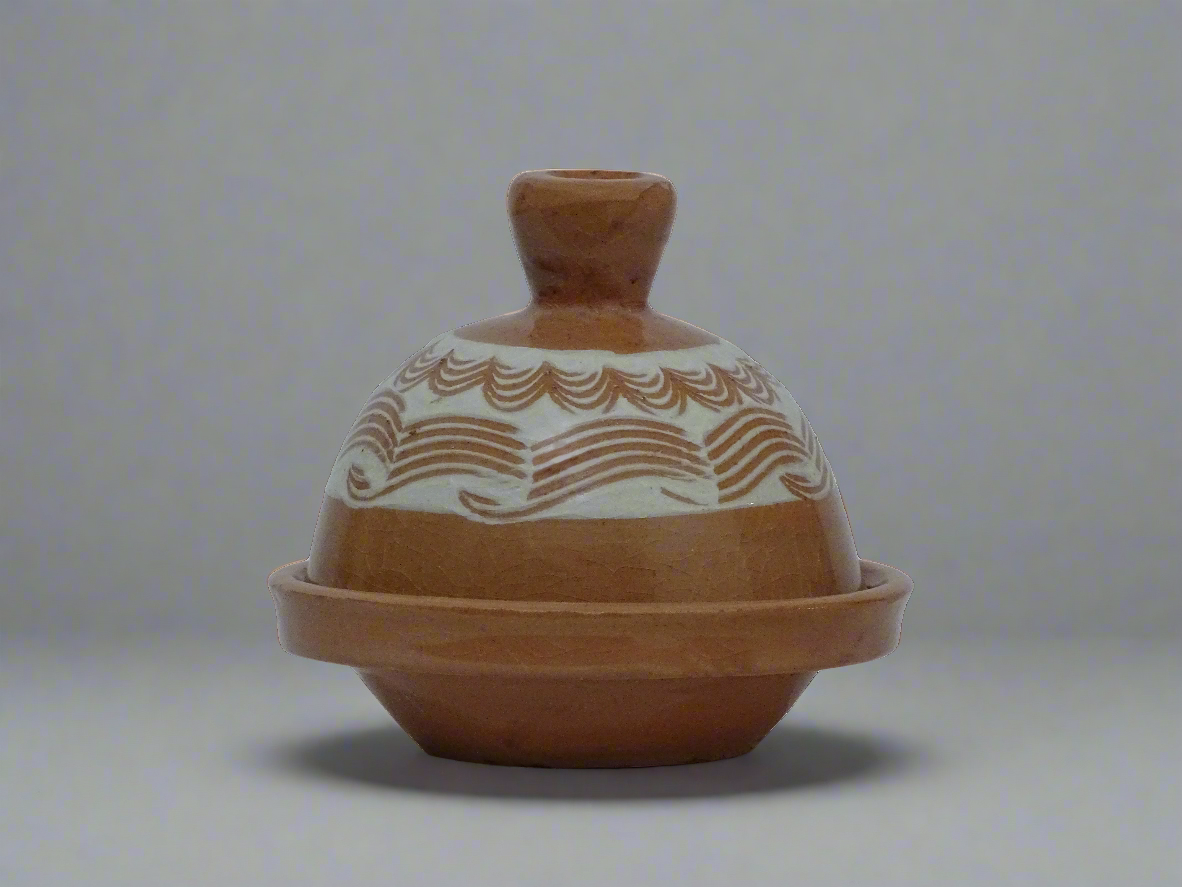 Handmade hand painted Moroccan tagine