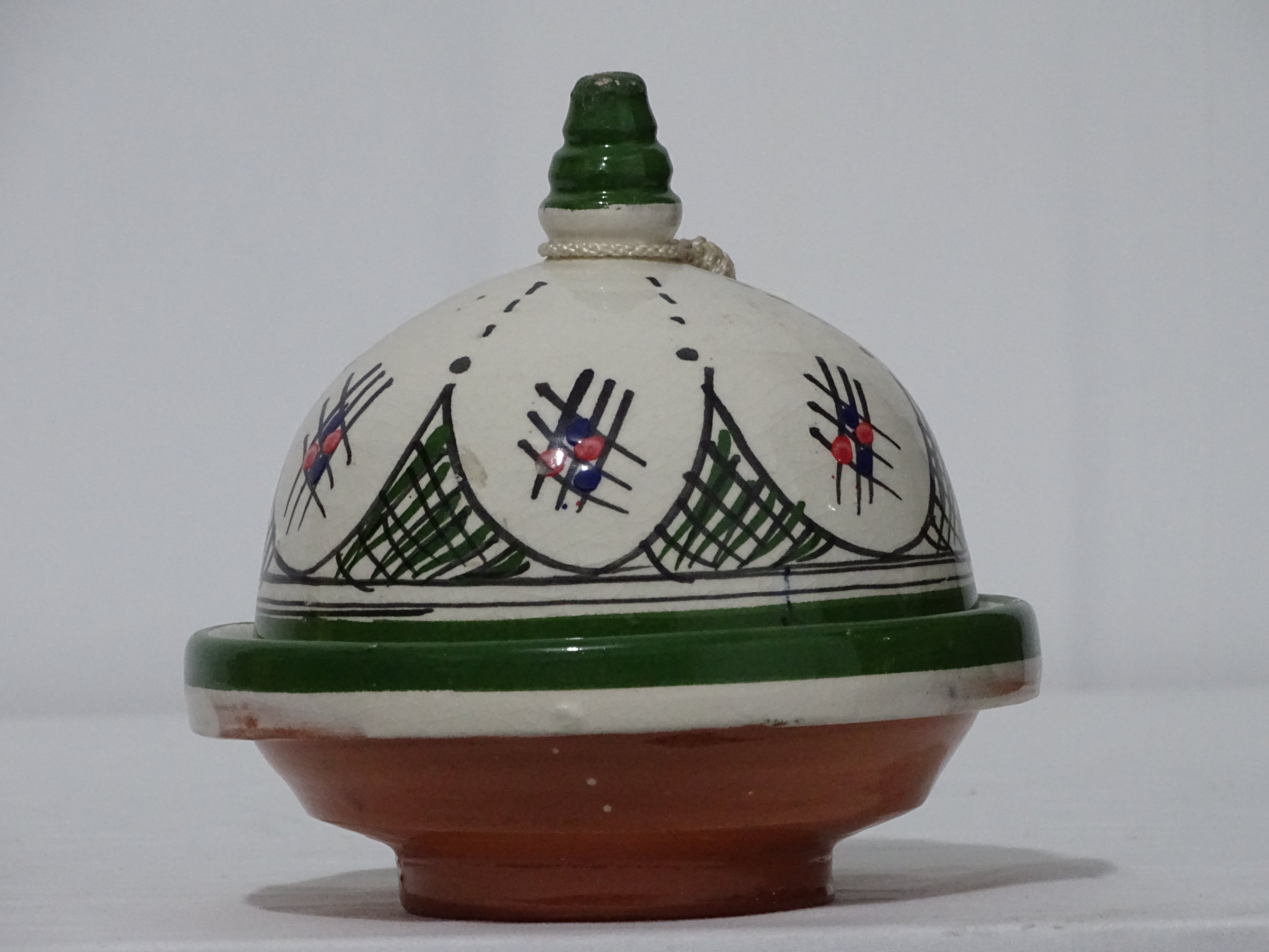 handmade and hand painted Moroccan tagine.