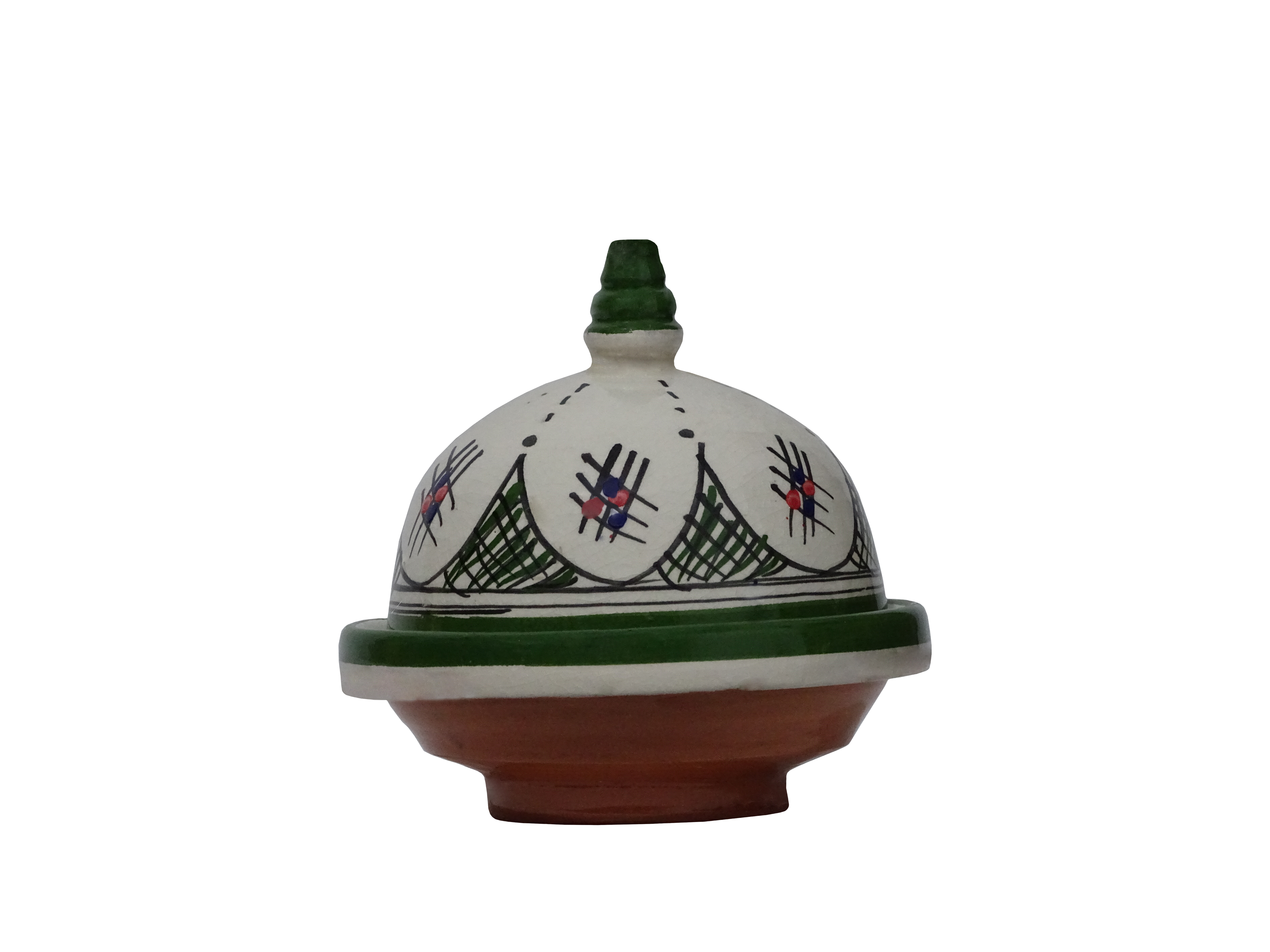handmade and hand painted Moroccan tagine.