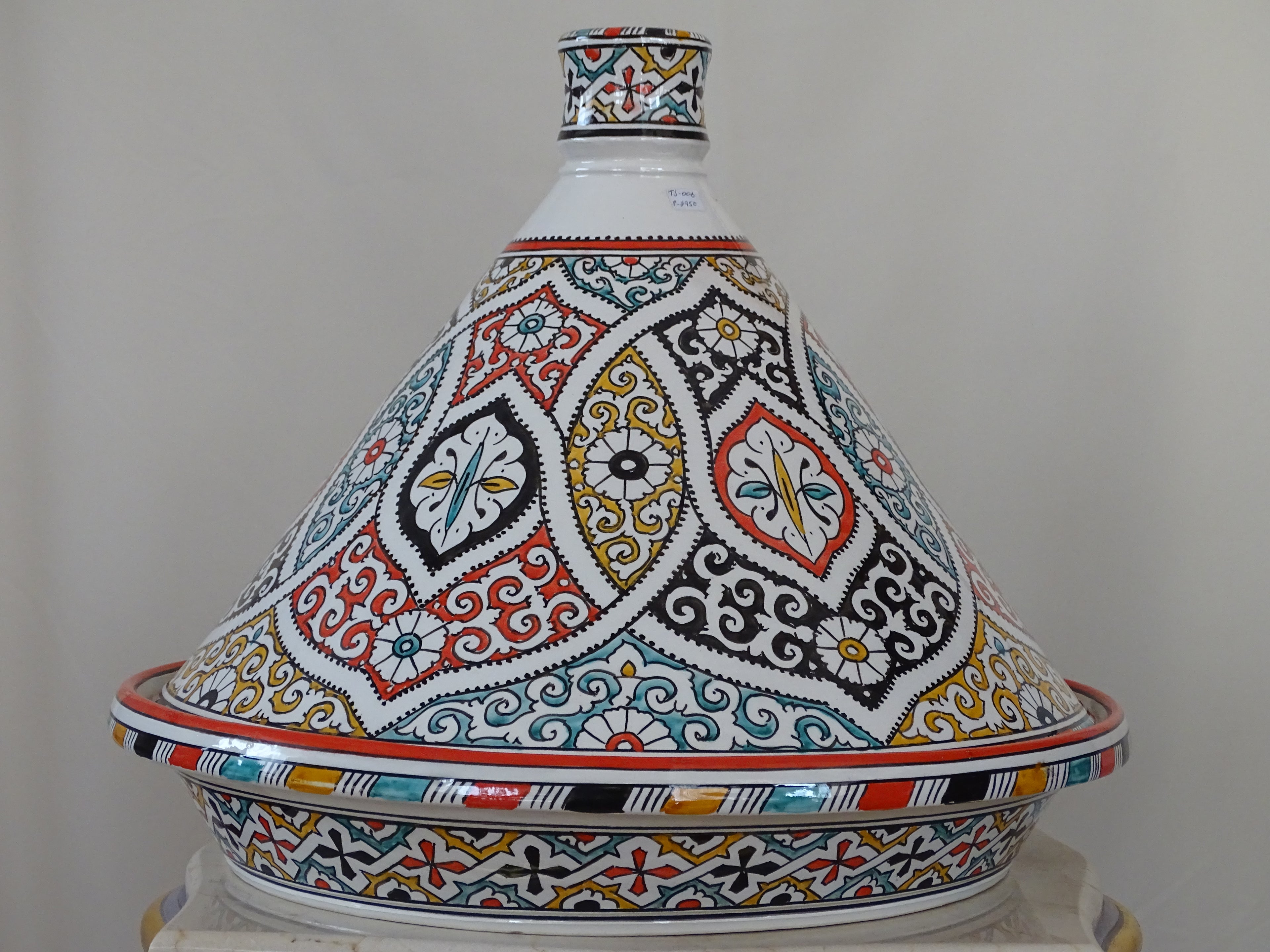 Moroccan handmade tagine serving table