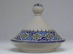 Moroccan Tagine, Hand-painted  - zora store llc