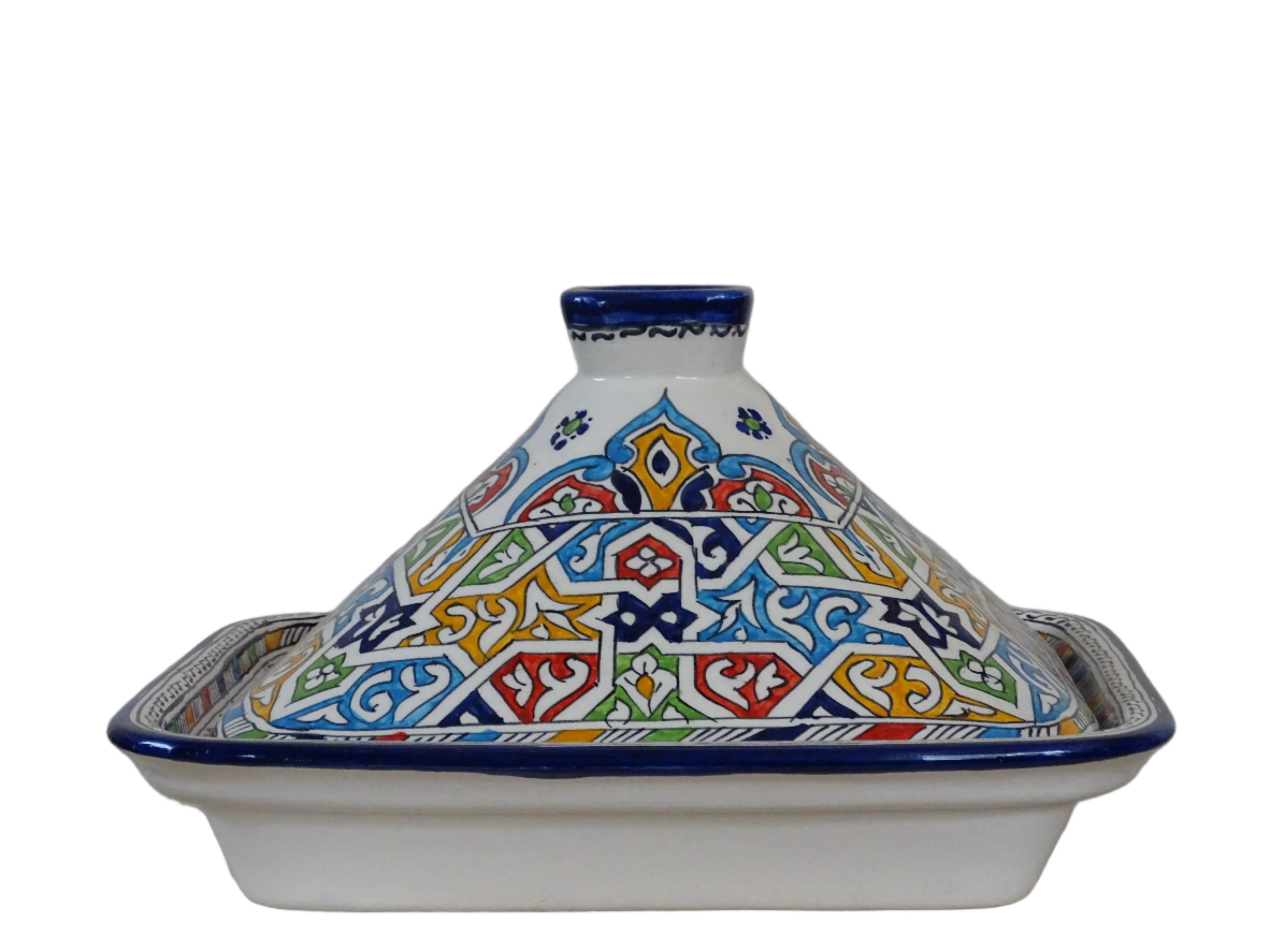 Moroccan Tagine. Hand-painted and designed for  serving, this Tajine brings authentic flavor to your kitchenware