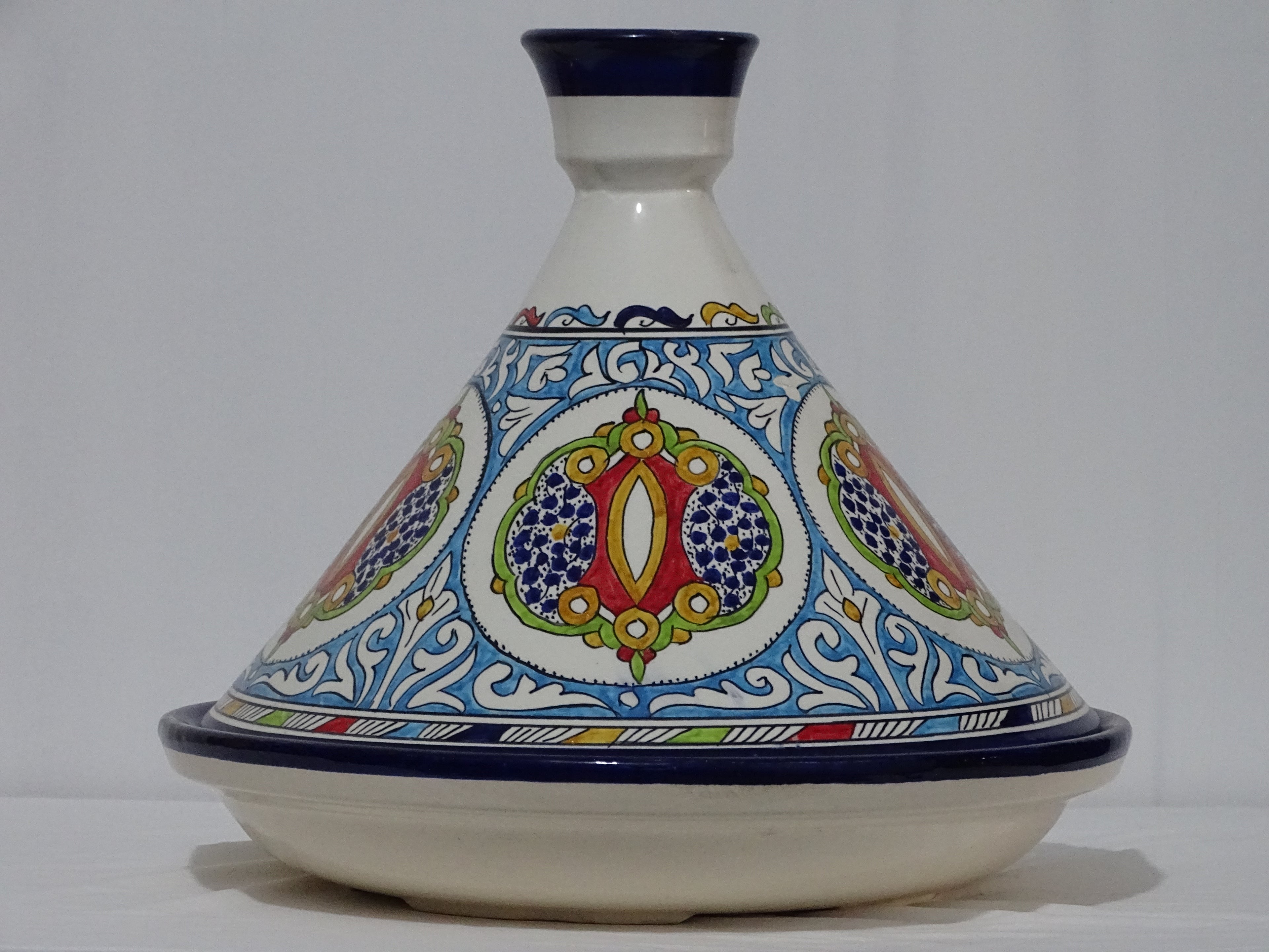 Hand-Painted Moroccan Tagine,  & Serving Pot, Handmade Tagine For Your Kitchen,
