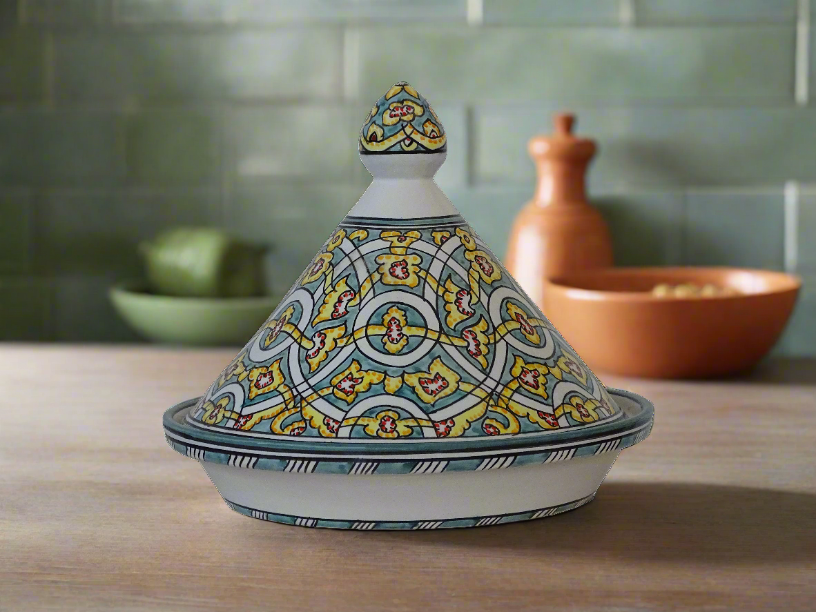 Handmade Moroccan Tagine-Pottery Tagine For Serving Meals-Handcrafted Moroccan