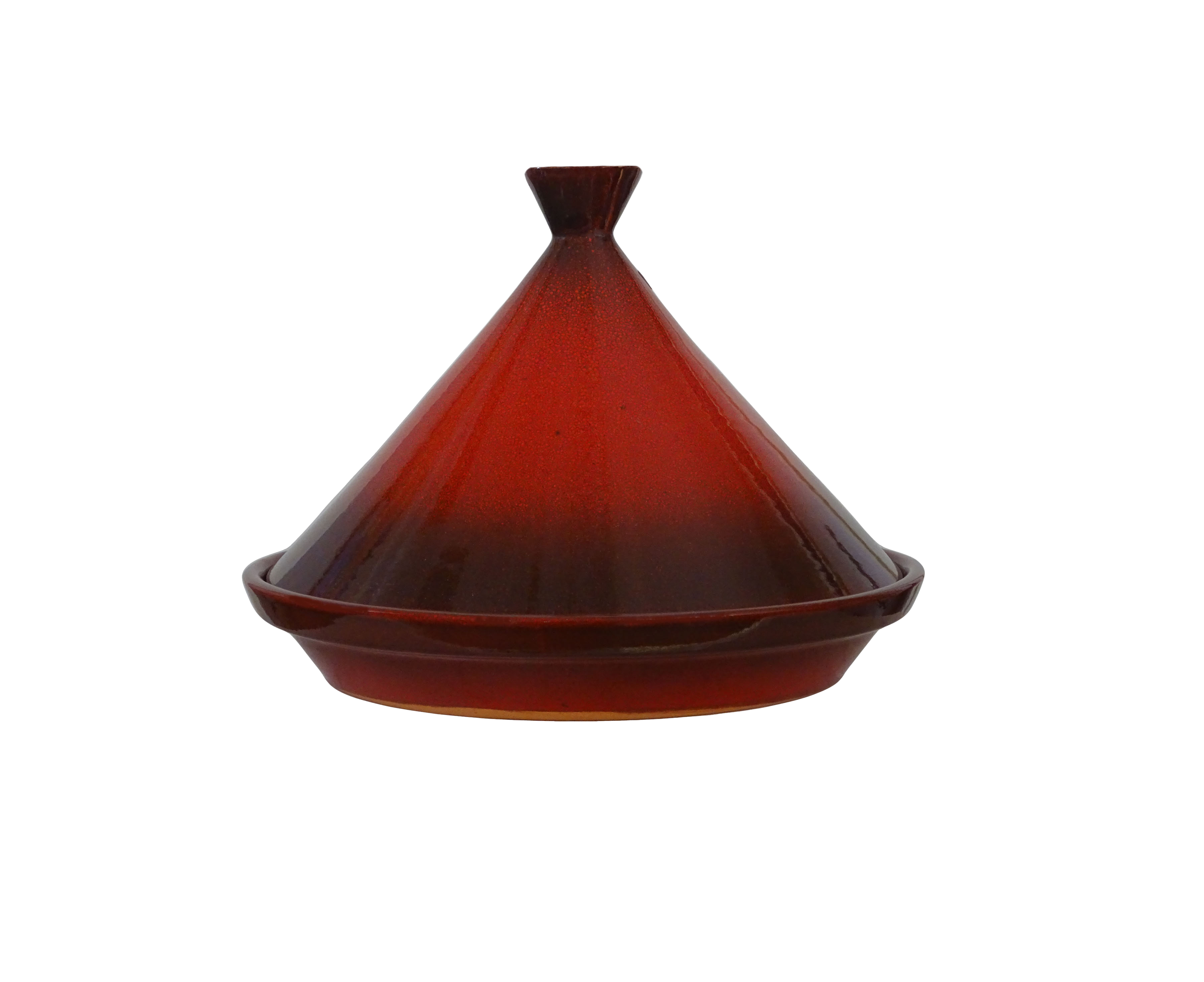 Moroccan Tagine hand made high quality clay - red, perfect for keeping dishes warm