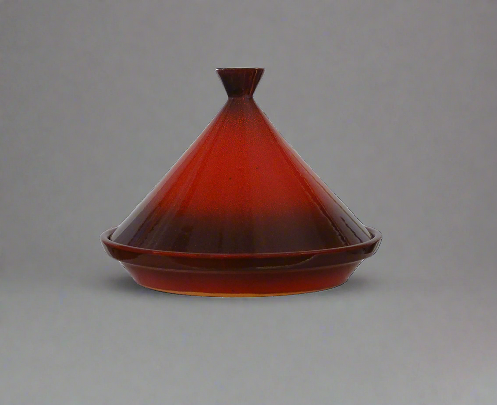 Moroccan Tagine hand made high quality clay - red, perfect for keeping dishes warm - zora store llc
