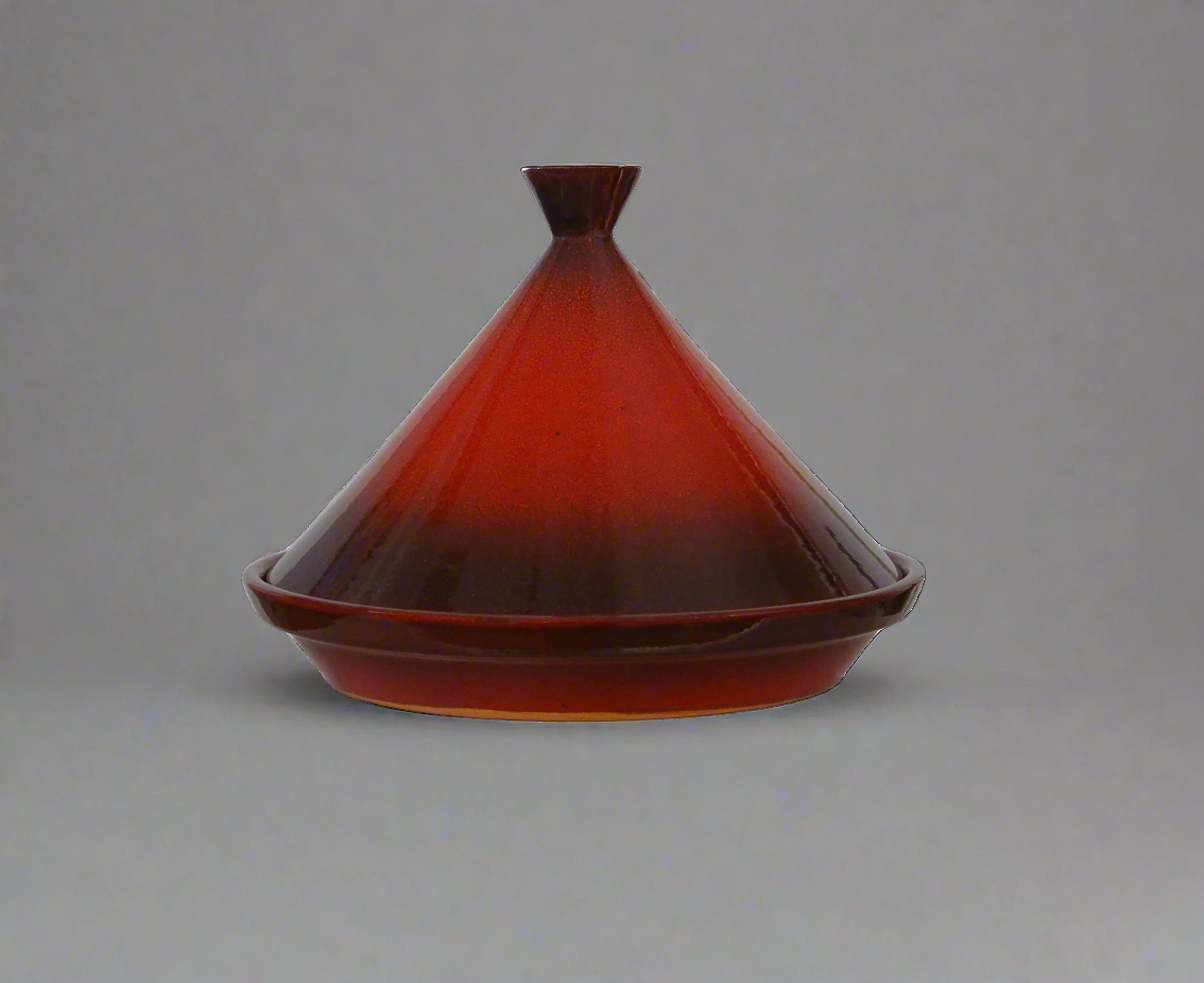 Moroccan Tagine hand made high quality clay - red, perfect for keeping dishes warm