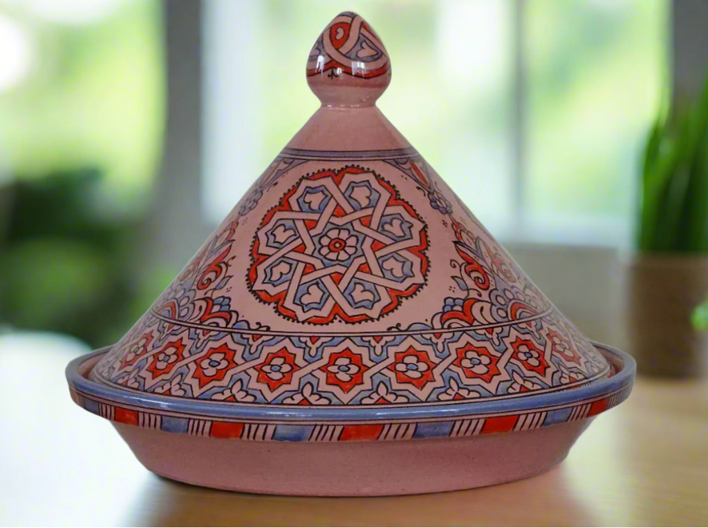 Hand Painted Tagine For Serving, Serve Delicious Meals the Traditional Moroccan Way - zora store llc