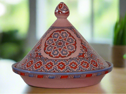 Hand Painted Tagine For Serving, Serve Delicious Meals the Traditional Moroccan Way - zora store llc