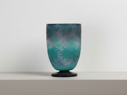 Decorative glass vase with intricate patterns -  zora store llc