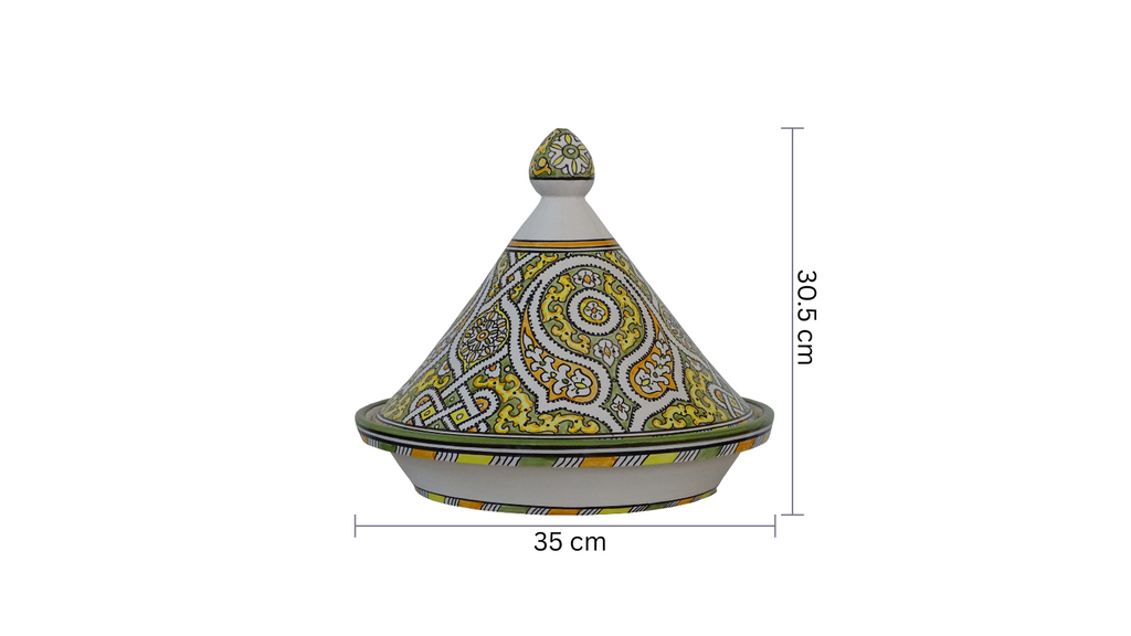 Handmade Moroccan Tagine-Pottery For Serving Meals-Handcrafted - Zorastore