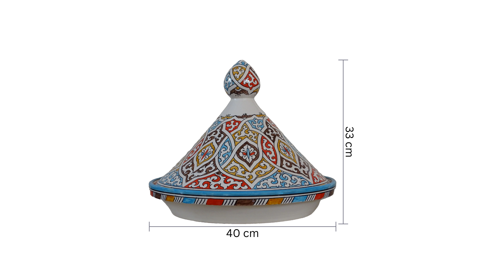 Hand-Painted Moroccan Tagine,  & Serving Pot, Handmade Tagine For Your Kitchen