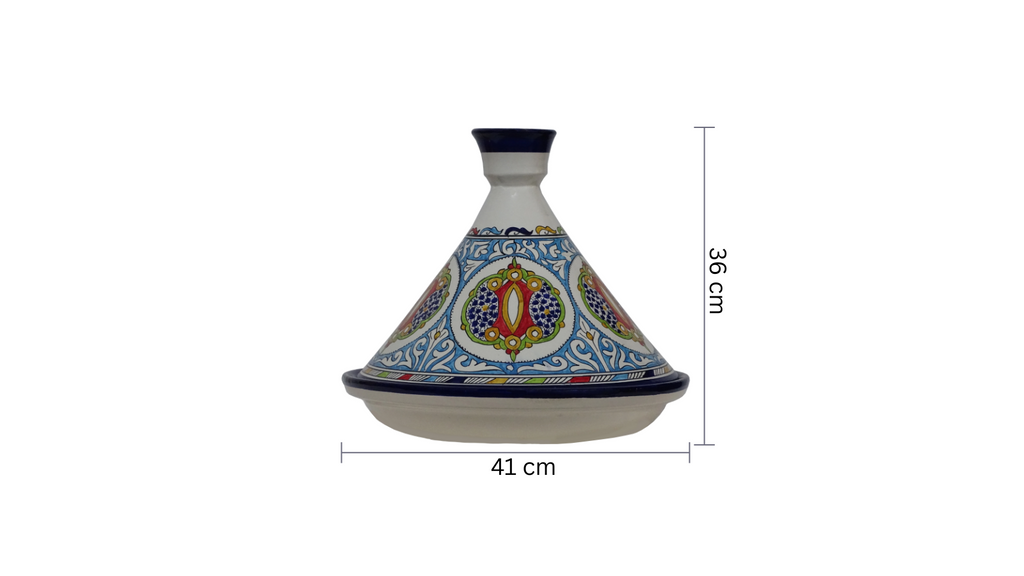 Hand-Painted Moroccan Tagine. - Zorastore