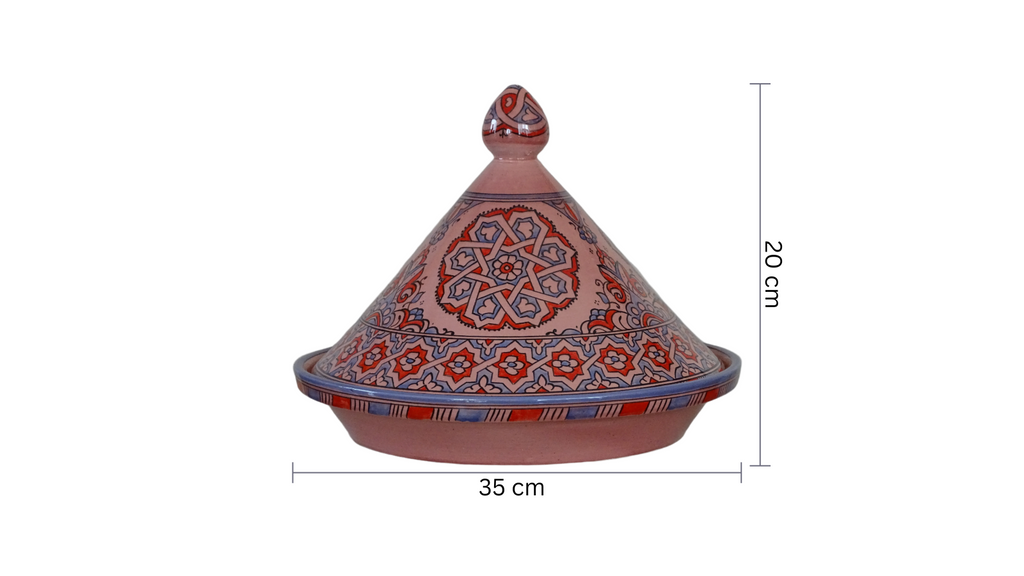 Hand Painted Tagine For Serving, Serve Delicious Meals the Traditional Moroccan Way - zora store llc